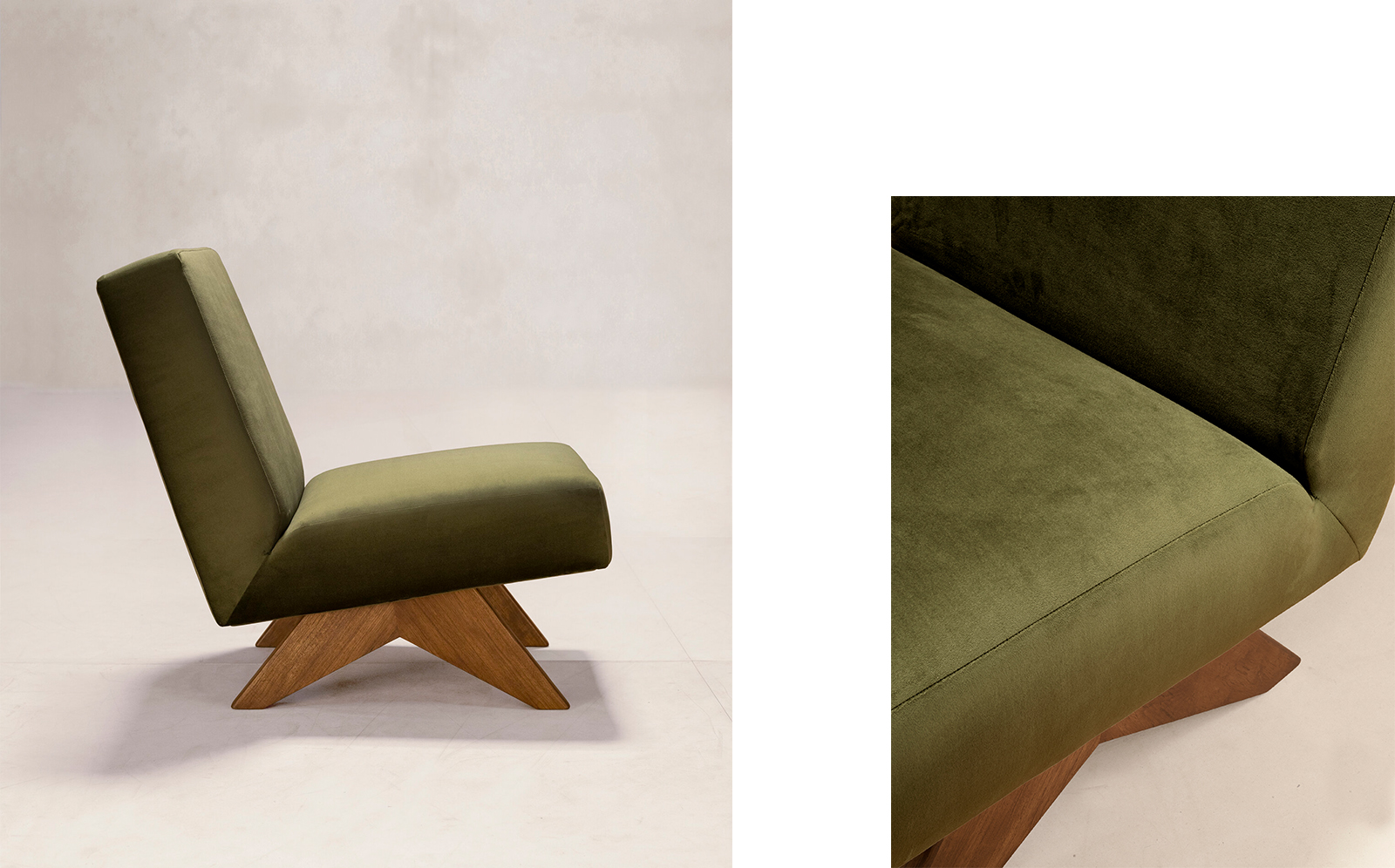 Upholstered Armless Chair